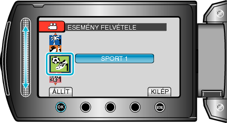 Selecting event