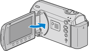 Closing the LCD monitor