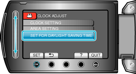 SET FOR DAYLIGHT SAVING TIME