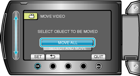 Selecting &#34;MOVE ALL&#34;
