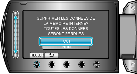 Selecting "YES"