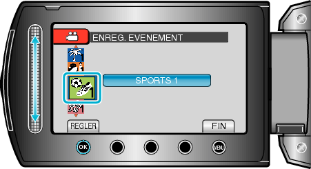 Selecting event