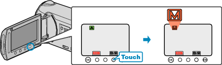 Selecting manual mode