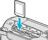 Inserting an SD card