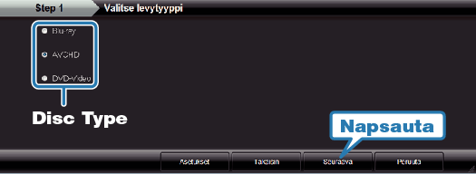 Selecting disc type