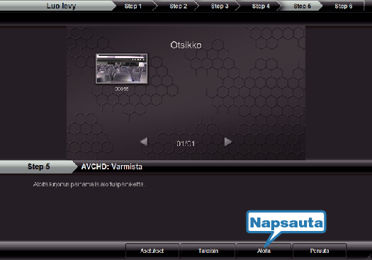 Copying to disc