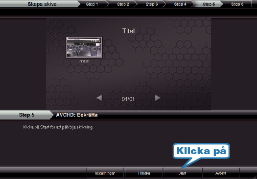 Copying to disc