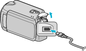 Connecting AC adapter