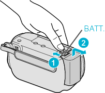 Detaching the battery pack