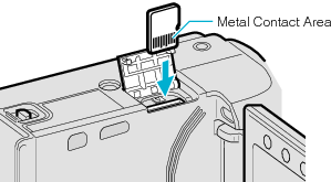 Inserting a microSD card