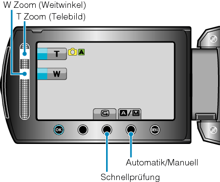 Operation buttons for still image recording
