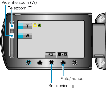 Operation buttons for still image recording