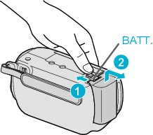 Detaching the battery pack