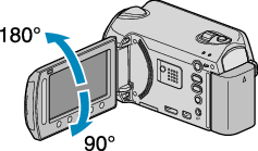 Rotating the LCD monitor