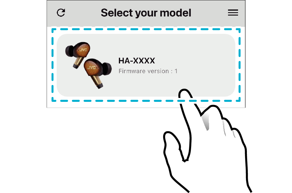 JVC_Headphones_App_Selecting_Model_U_FW5100T