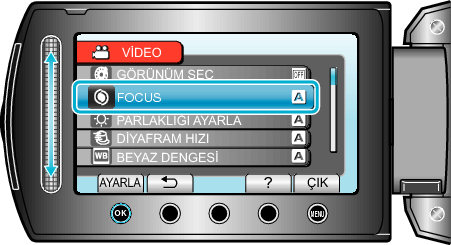 Focus setting