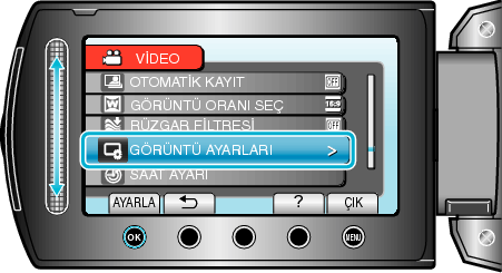 Select display setting