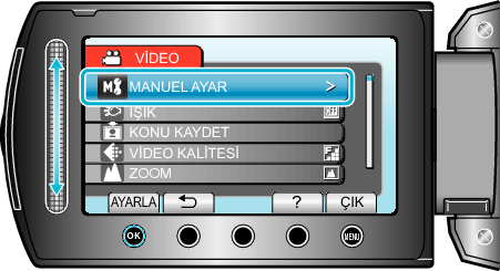 Manual setting