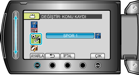 Select a new event