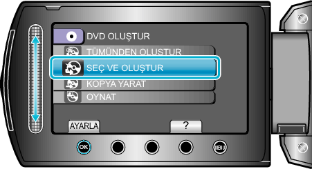 SELECT AND CREATE