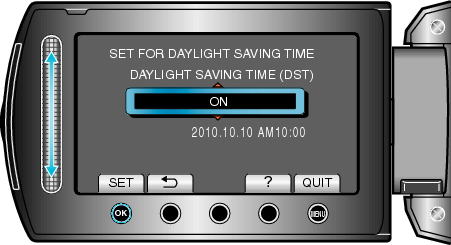 Set daylight saving time