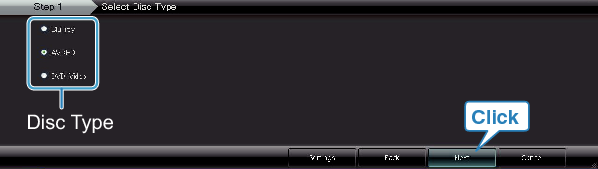 Selecting disc type