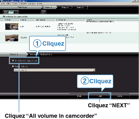 Selecting all volume