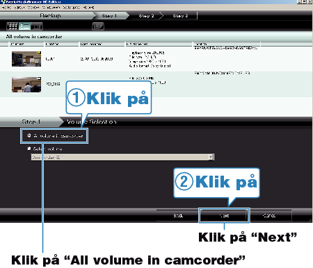 Selecting all volume