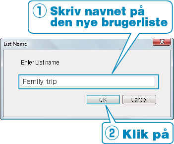 Adding user list