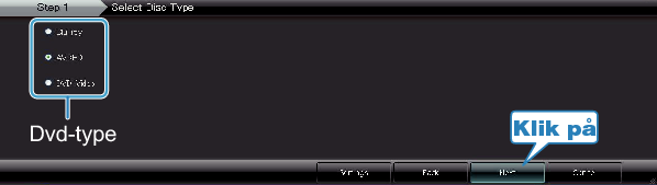 Selecting disc type