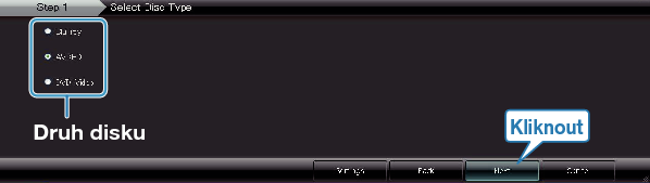 Selecting disc type