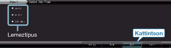 Selecting disc type