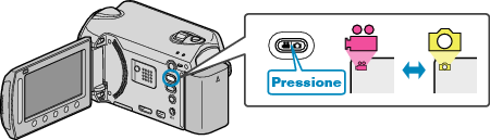 Selecting video or still image mode