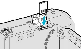 Inserting a microSD card