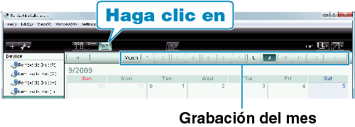 Calendar display