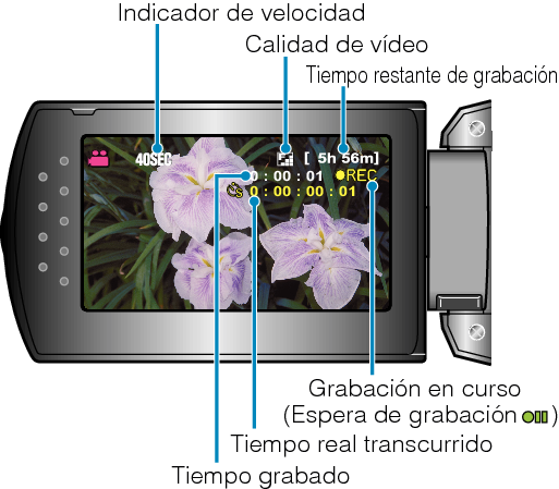 Indications During Time-Lapse Recording