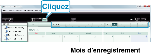 Calendar display