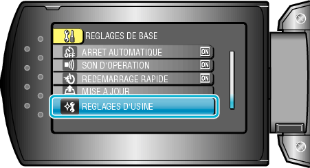 Factory preset