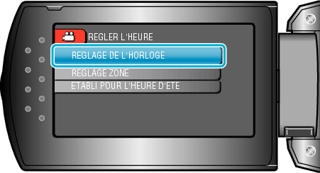 Select date and time setting