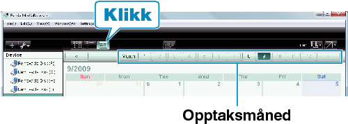 Calendar display