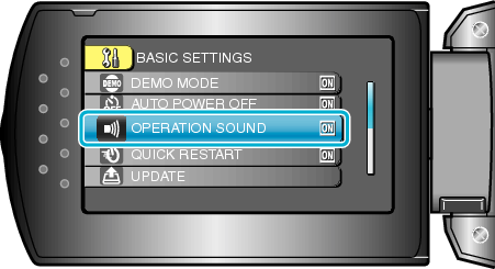 Operation sound