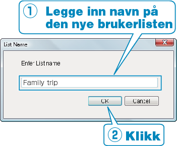 Adding user list