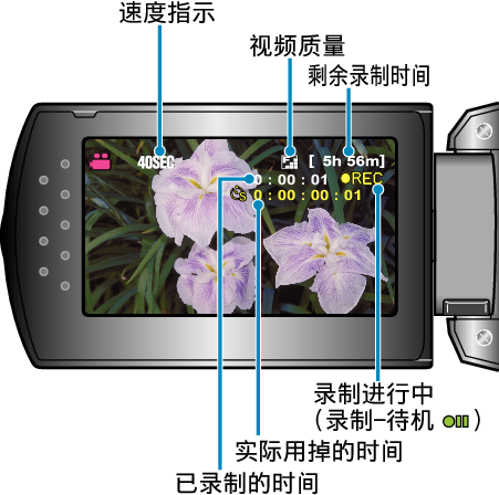 Indications During Time-Lapse Recording