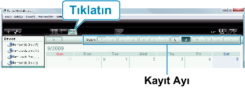 Calendar display