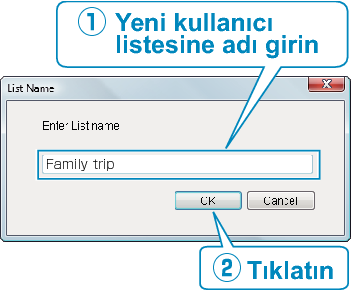 Adding user list