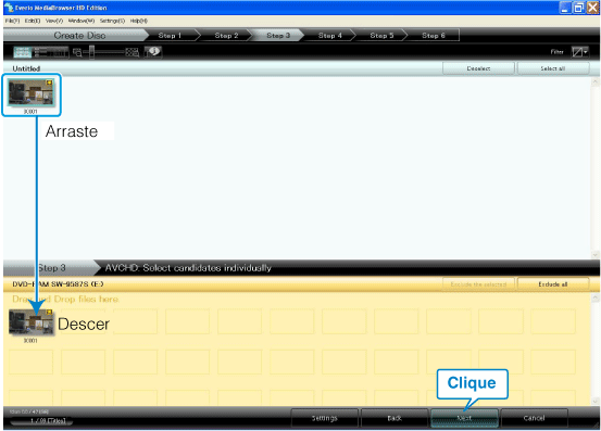 Select files individually