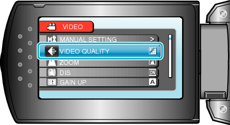 Select video quality