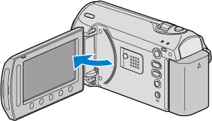 Opening the LCD monitor