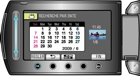 Searching by recording date