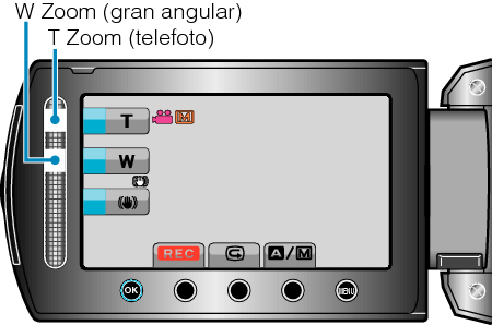 Slider's T/W zoom